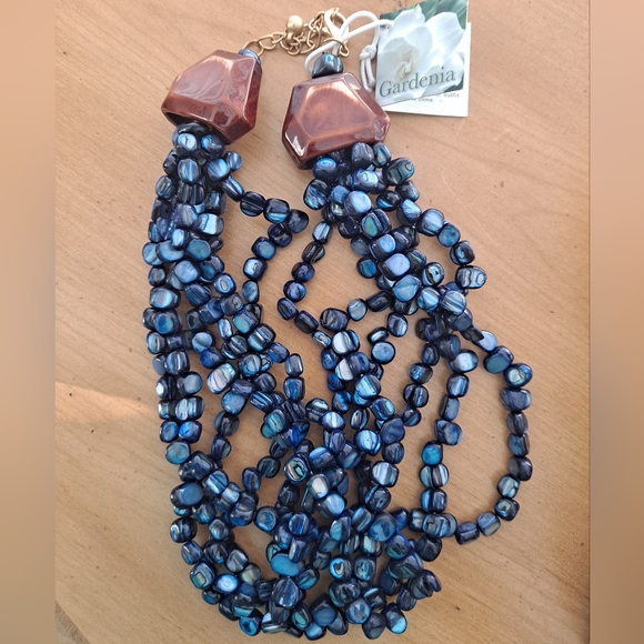 Gardinia Fresh Water Pearl Multi Strand Layer Necklace - Picture 5 of 5